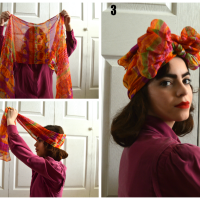 Alinnette's 5 (Extremely) Easy Ways to Style a 1940's Hair Scarf